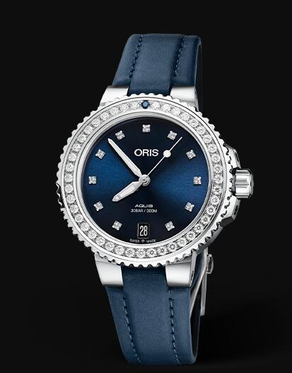Oris Aquis Date Diamonds 36.5mm Replica Watch 01 733 7731 4995-07 5 18 46FC